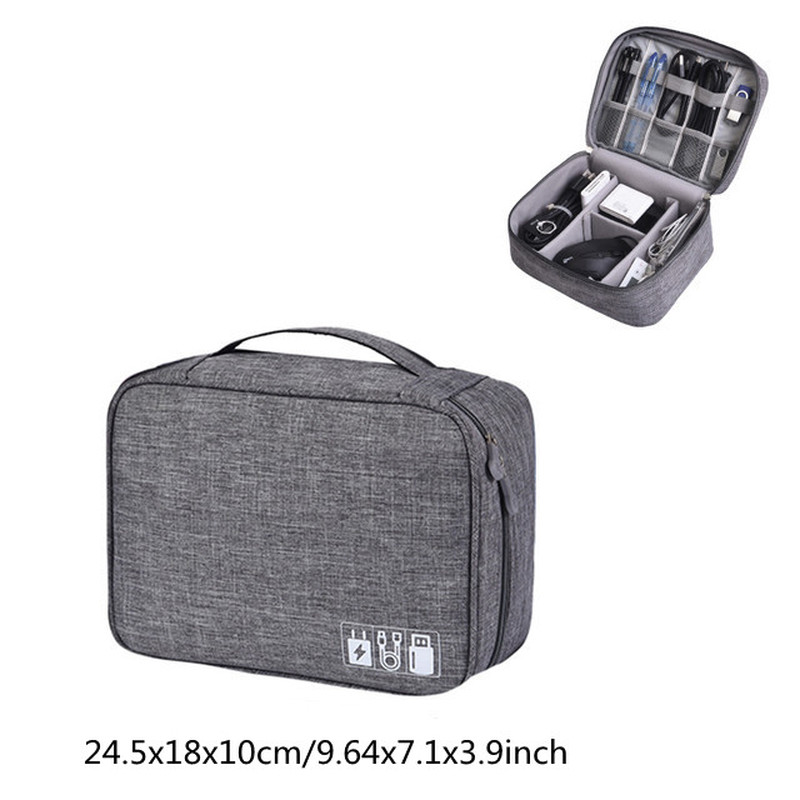 Travel Electronic Accessories Carrying Case for Digital Camera USB Organizer Bag