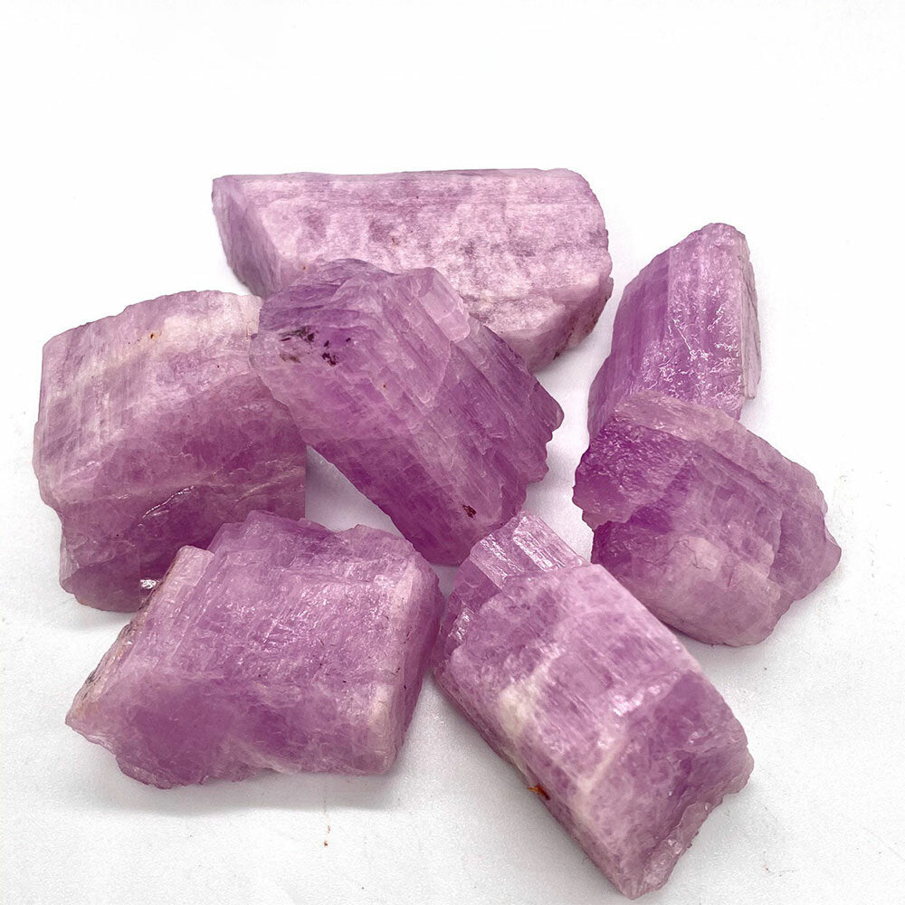 1/2LB Natural Kunzite Gemstone Rough Stone Crystal Spodumene Mineral Healing Lot