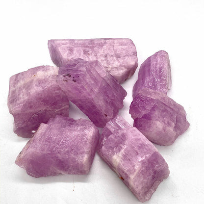 1/2LB Natural Kunzite Gemstone Rough Stone Crystal Spodumene Mineral Healing Lot