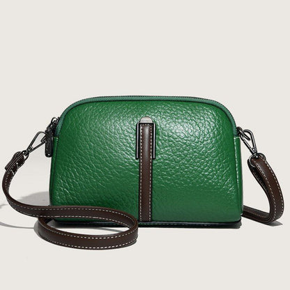 Cowhide Bag Crossbody Genuine Leather Fashion Versatile Messenger Purse Cotton