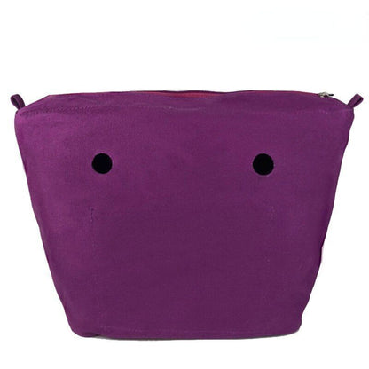 Waterproof Insert Inner Lining Zipper Pocket Bag Handbag Silicone Package Canvas