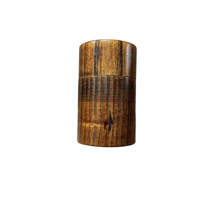 Minor Flaw Jujube Wood Tea Canister Handmade Travel Straight Jar with Lid