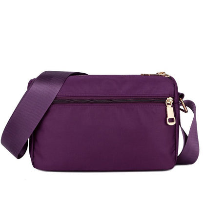 Shoulder Bags Handbags Solid Messenger Bag Small Nylon Purse 22*10*15CM Zipper