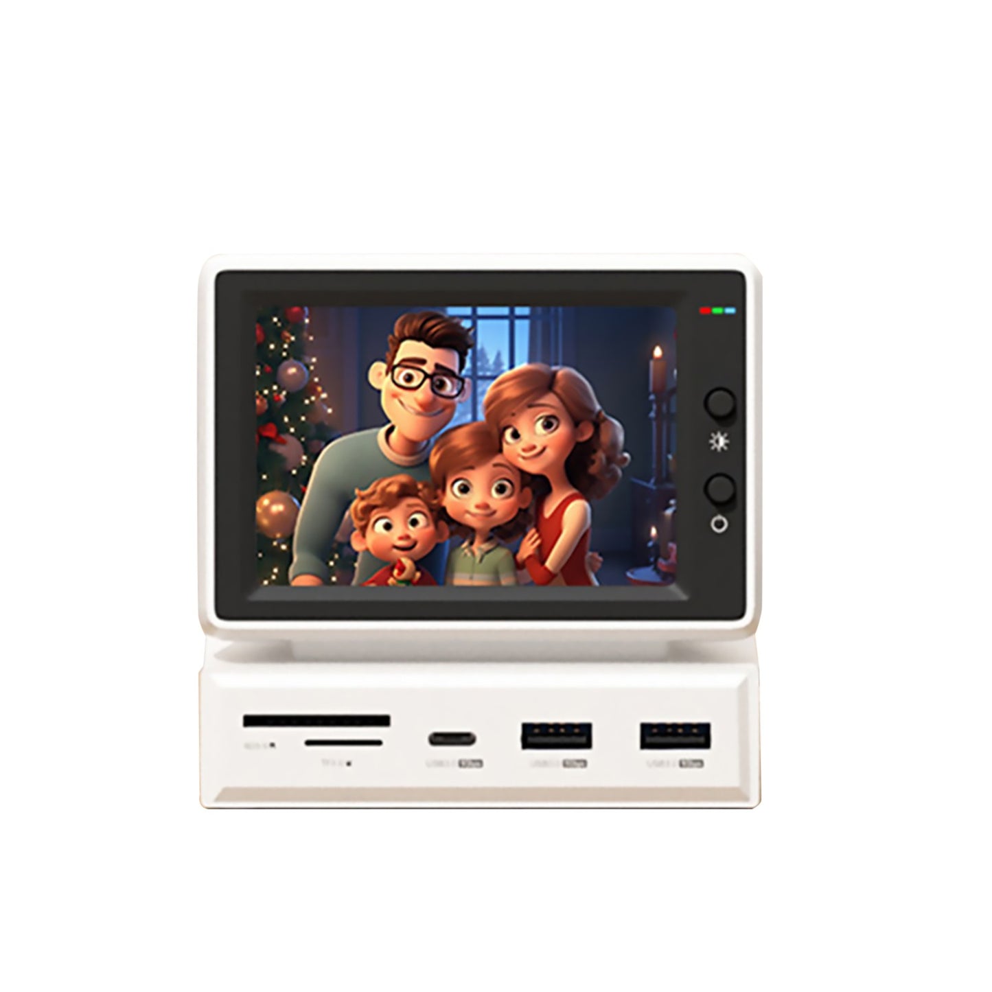 3.5" IPS Screen Monitor Secondary Mini IPS Monitor Computer USB 3.0 Hub TF Card
