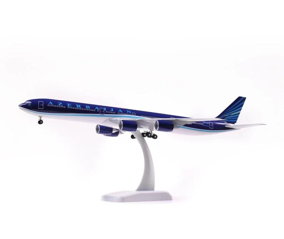 1:200 38CM Hogan AZERBAIJAN AIRBUS A340-600 Passenger Airplane ABS Plastic Model