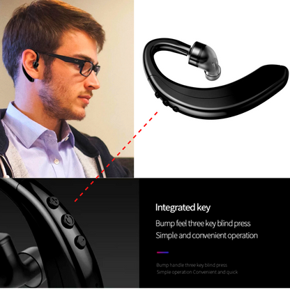 Wireless Bluetooth 5.0 Earpiece Headset Driving Trucker Earbuds Noise Cancelling