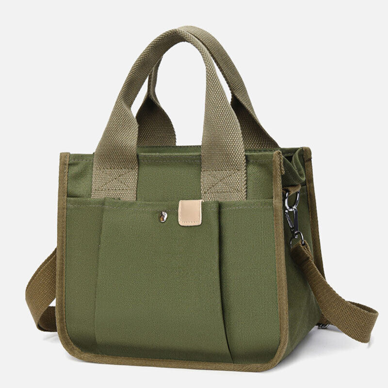 Women Canvas Casual Bag Adjustable Shoulder Strap Handbag Cross Body Bag Tote
