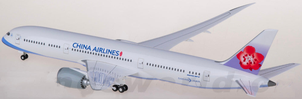 1:200 32CM Hogan CHINA AIRLINES BOEING 787-9 Passenger Plane ABS Plastic Model