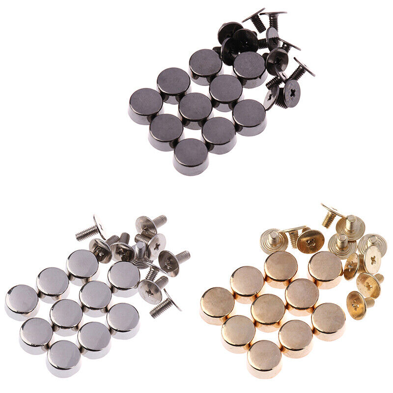 10Pcs Sewing Accessories Tool Handbag Shoulder Bags Bottom Studs Rivets Screfp
