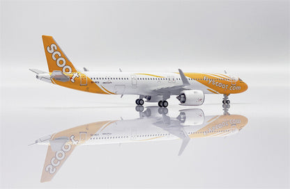 JC Wings Scoot for Airbus A321neo 9V-NCA Wings of Change 1/400 Aircraft Model
