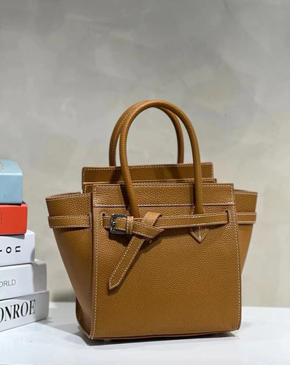Cowhide Handbags For Women Genuine Leather Tote Bag Simple Trendy Bag