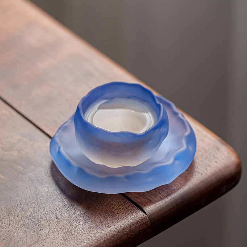 1pc Glass Master Cup Frosted Glass Shangshen Single Cup Small Tea Cup