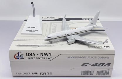 1:200 JC Wings USA-NAVY C-40A Flap Down Passenger Plane Diecast Aircraft Model