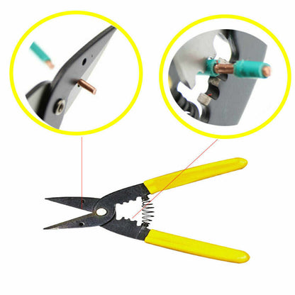IWISS HS-104C Wire Stripping Pliers Cutting Wires Crimping Terminal Hand Tools