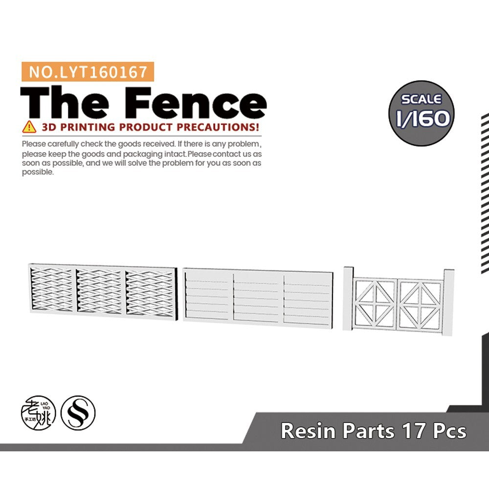 LYT160167 1/160 N Scale Model The Fence For Model Railroads Display
