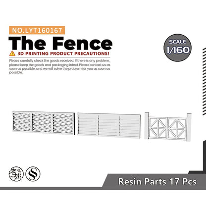 LYT160167 1/160 N Scale Model The Fence For Model Railroads Display