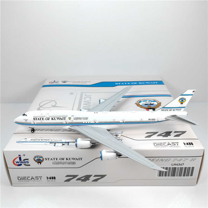 1:400 JC Wings STATE OF KUWAIT BOEING B747-8 Passenger Airplane Diecast Model