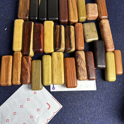 Imperfect Wooden Hand Grips 5-Pack Random Color Size 4-10cm