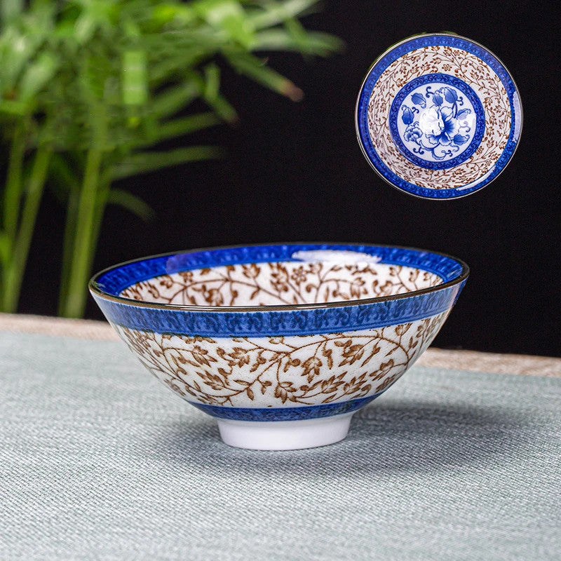 70ml 1Pc Chinese Blue and White Porcelain Teacup Ceramic Tea Bowl Master