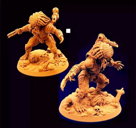 1/32 56mm resin figure model Fantasy Iron Blood Warrior 3D Printing Unassembled