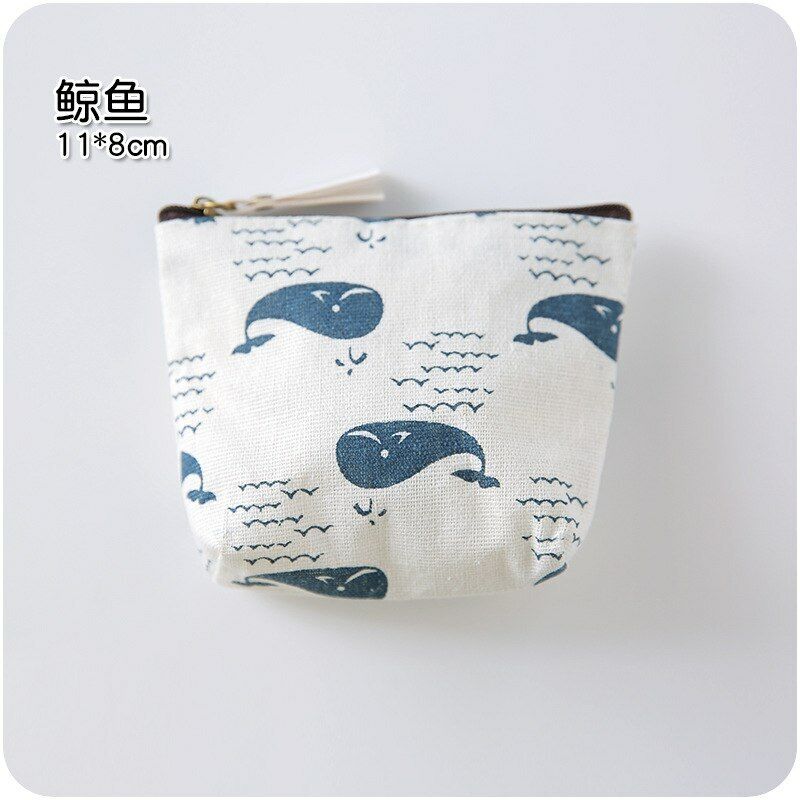 Women Coin Purse Card Earphone Pouch Bag Key Holder Small Wallet Package Canvas