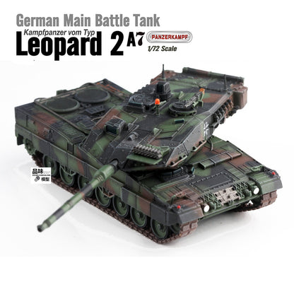1/72 German Leopard 2A7 Main Battle Tank Three Color Camouflage Finished Model