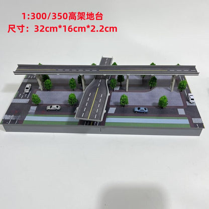 1/350 Building Model Viaduct Model City Railroad Layout Scene Model Gift