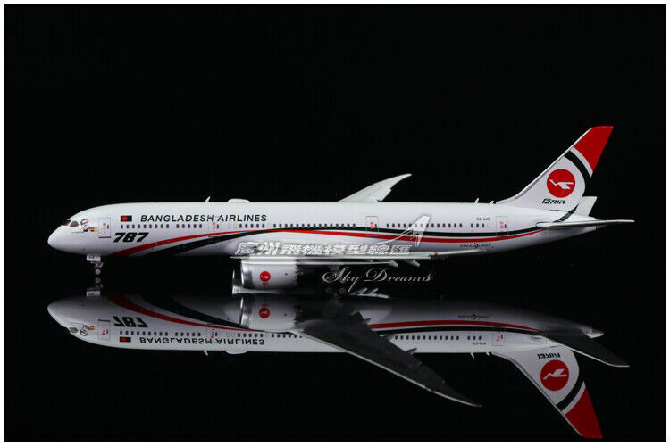 1:400 JC Wings Biman BANGLADESH AIRLINES B787-9 Airplane Flap Down Diecast Model
