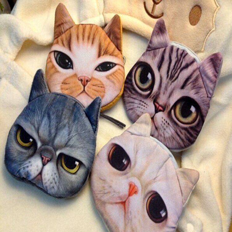 Money Bag Women Coin Purse Wallet Cute Small Zipper Pouch Bag Lady Animal Change