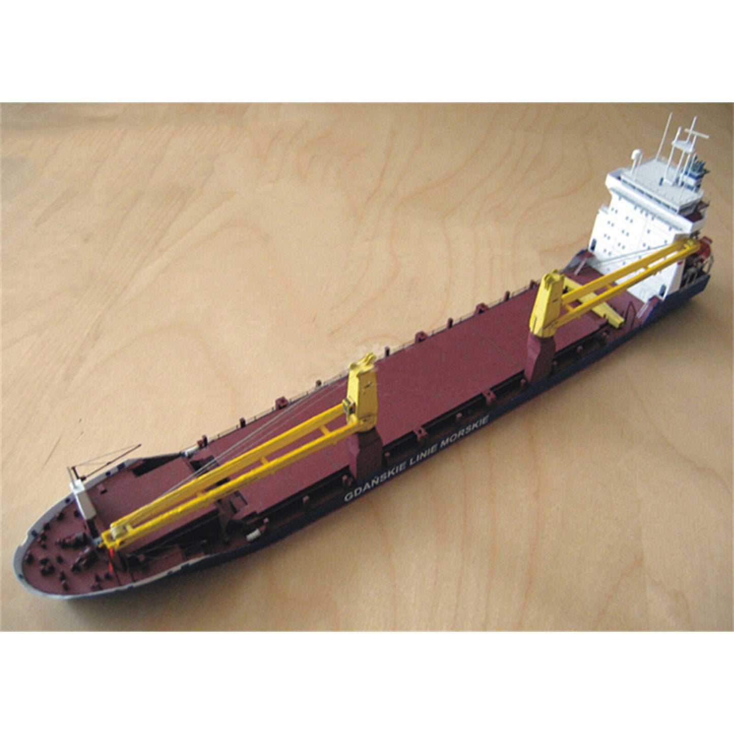 1/400 Polish Gdansk Cargo Ship Model Handmade DIY Paper Model Ornament Display