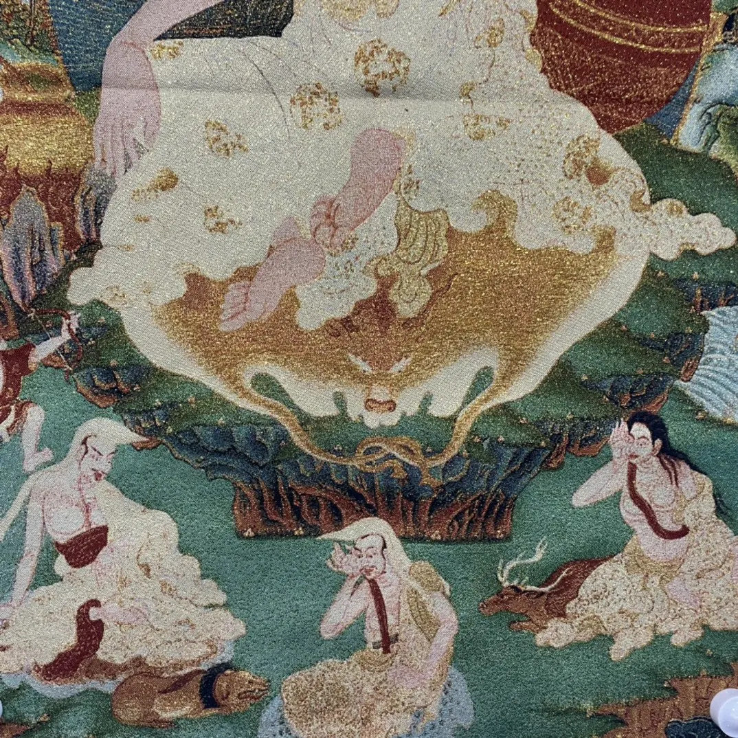 Tibetan Buddhism Embroidery Master Buddha lama Tsongkhapa Thangka hanging screen