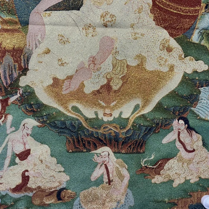 Tibetan Buddhism Embroidery Master Buddha lama Tsongkhapa Thangka hanging screen