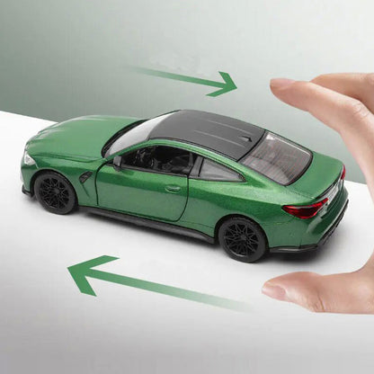 1/32 Scale BMW M4 (G82) Model Car Diecast Toy Vehicle for Boys Kids Gifts Green