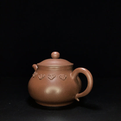 Chinese Yixing Zisha Clay Handmade Exquisite Teapot （事事如意 底款：曼希陶艺（顾景舟））