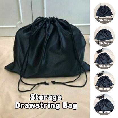 Jewelry Cosmetics Storage Drawstring Bag Satin Dust Pouch Soft Shoes Handbag