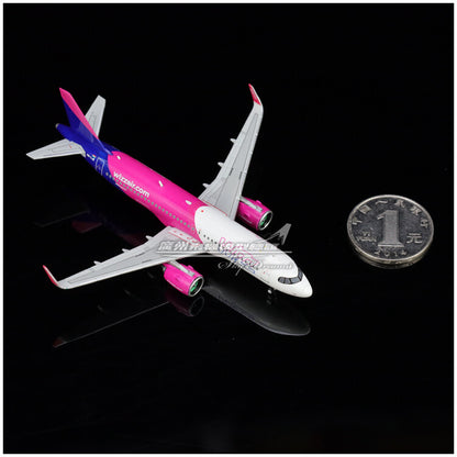 1:400 JC Wings Wizz Air AIRBUS A320neo Passenger Airplane Diecast Aircraft Model