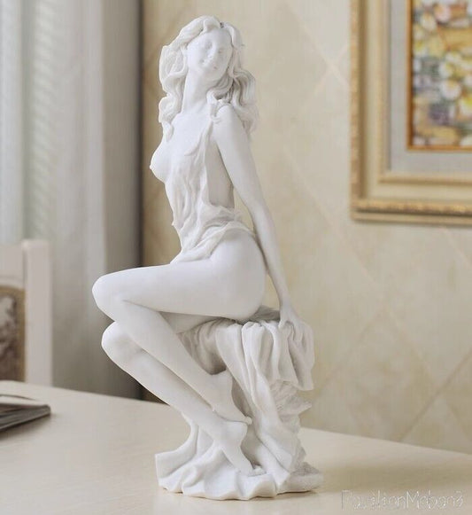12" Beauty Girl Statue Godness Art Model Decor Artwork Home Table Collection