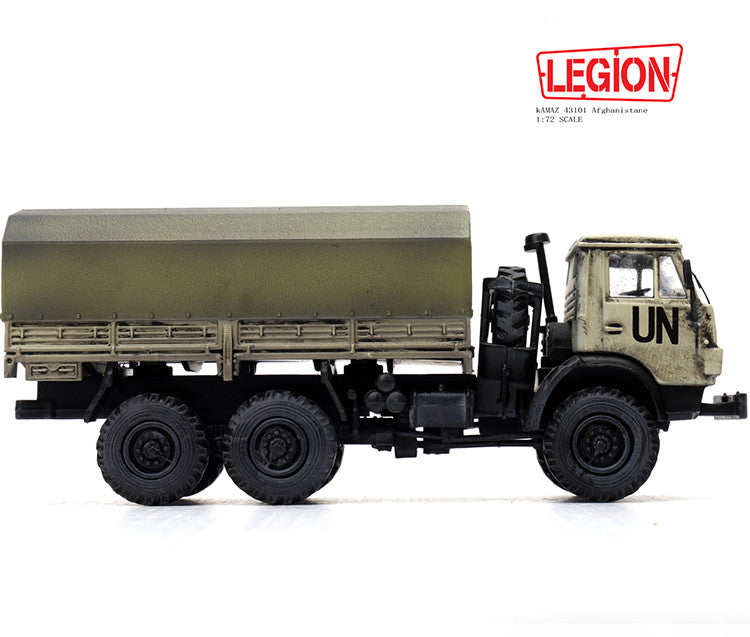 LEGION 1/72 Kamaz 43101 Afghanistan Military Vehicle Truck UN 12061LB Model