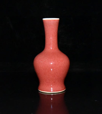 4.4“ Old Chinese The Qing Dynasty Jihong Glaze Ringing Bell Bottle