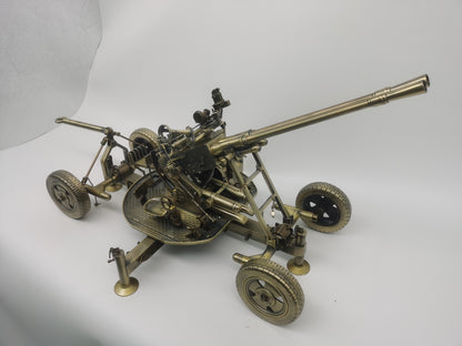 69CM 1:18 Type 65 37MM Double Barrel Anti-aircraft Gun Diecast Army Armor Model