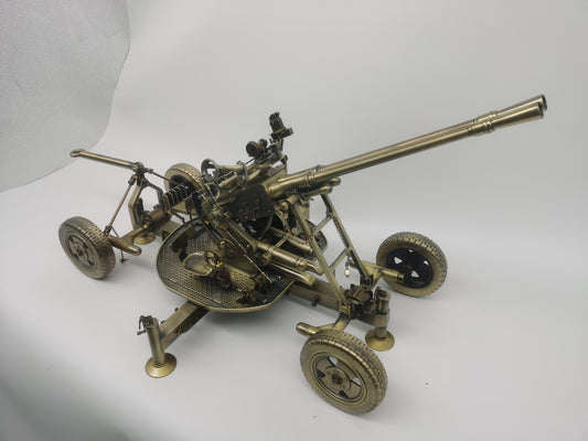 69CM 1:18 Type 65 37MM Double Barrel Anti-aircraft Gun Diecast Army Armor Model