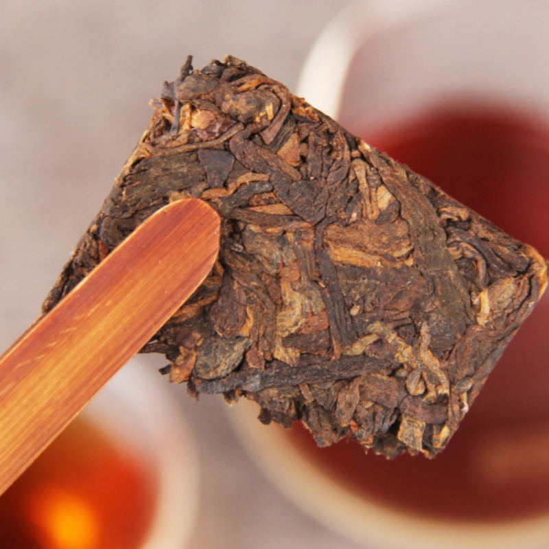 Ancient Tree Pu'er Tea Black Tea 300g Puerh Ripe Tea Aged Golden Bar Spring Tea