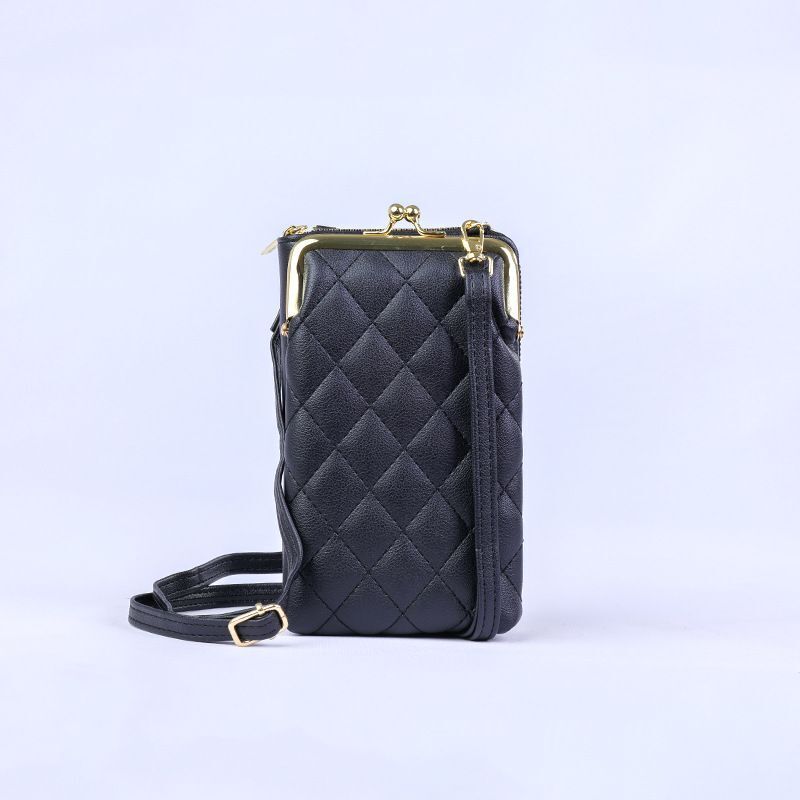 Embroidered Phone Shoulder Bag Mini Messenger Purse Outdoor Storage Wallet 1 PC