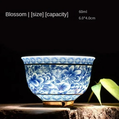 1pc Porcelain Tea Cup Small Tea Bowl Ceramic Phnom Penh Tea Bowl Single Cup