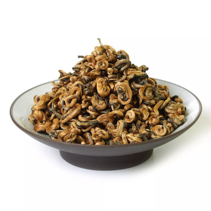 250G Nonpareil Supreme Yunnan Black Tea Fengqing Dian Hong Snail Golden Buds
