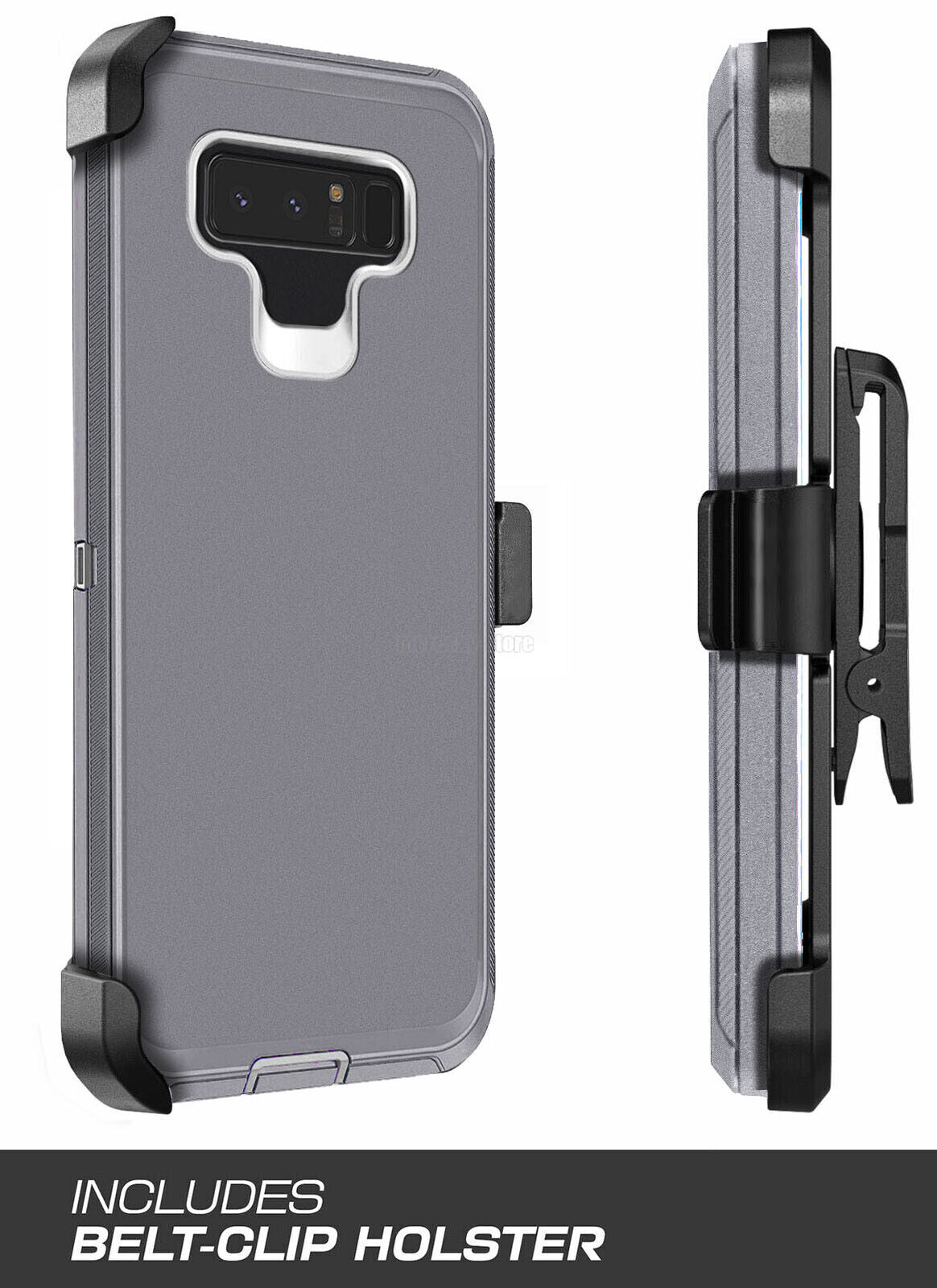 For Samsung Galaxy Note 8 Heavy Duty Rugged Hard Soft Case / Clip Holster Stand