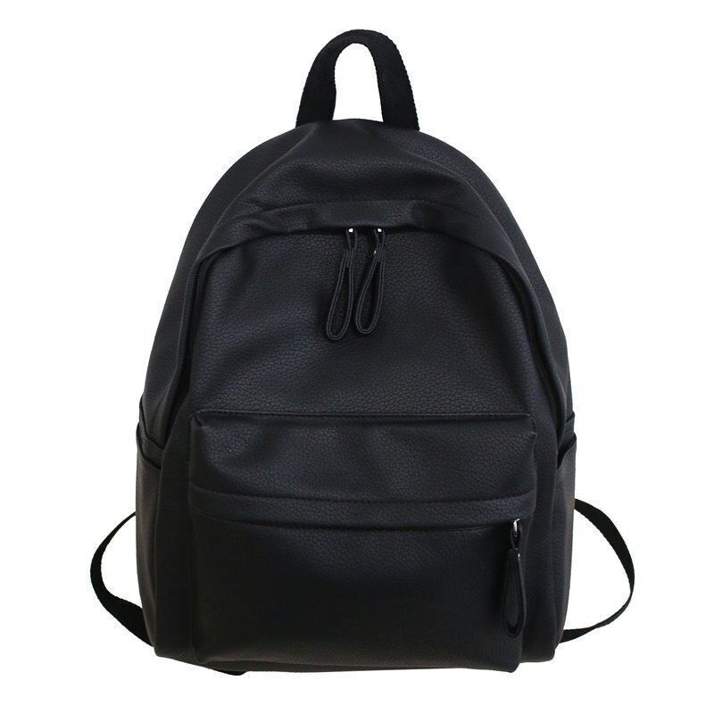 Synthetic Leather Backpack Laptop Bag Rucksack Blue/Purple School Bag 30*16*40CM