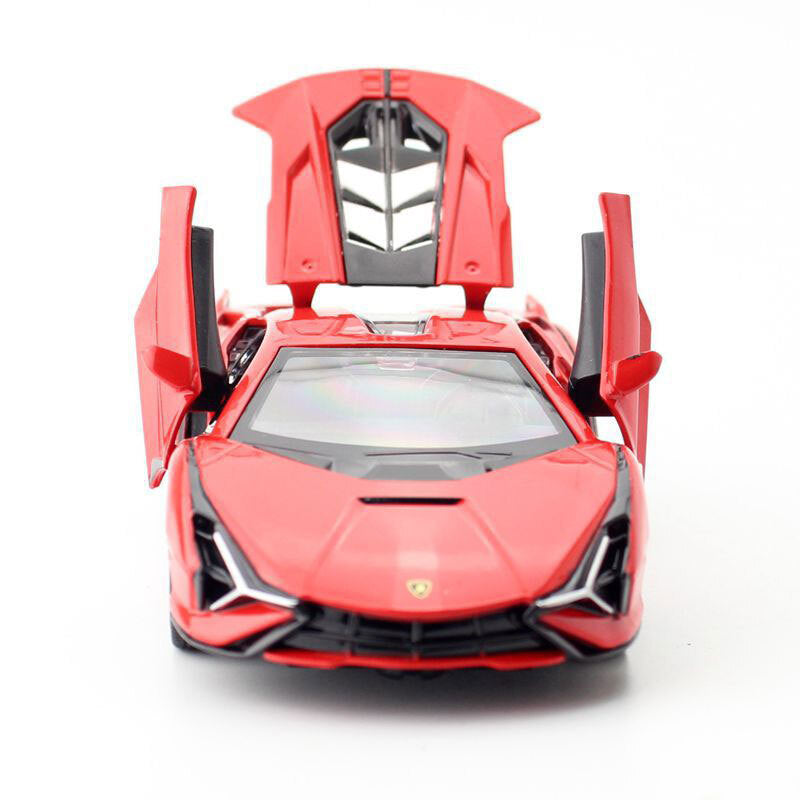 1/32 Lamborghini Sian FKP 37 Model Car Diecast Toy Cars Boys Toys Kids Gifts Red