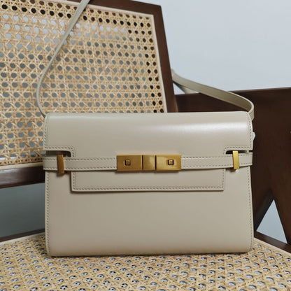 Real Leather Flap Small Purse Briefcase Handbag Shoulder Bag Clutch Fashion