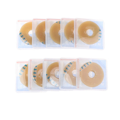 10Pcs Ostomy Bag Paste Ring Baseplates Stoma Leakproof Ring Prevent Protect Ski!